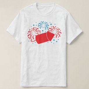 Camiseta Cuto 4 De Julio Fuegos Artificiales