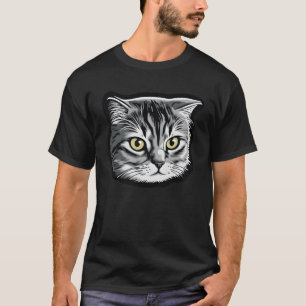 Camiseta Cuto adorable único gato original de color 9