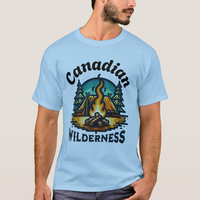 Camiseta Cuto canadiense de salvaje/personalismo (Anverso)
