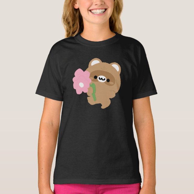 Camiseta Cuto castor romántico (Anverso)