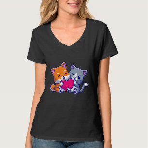 Camiseta Cuto Cat&dog Para Gatitos Adorables Neko&dog Adopt