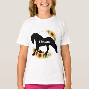 Camiseta Cuto Chicas pony Nombre personalizado