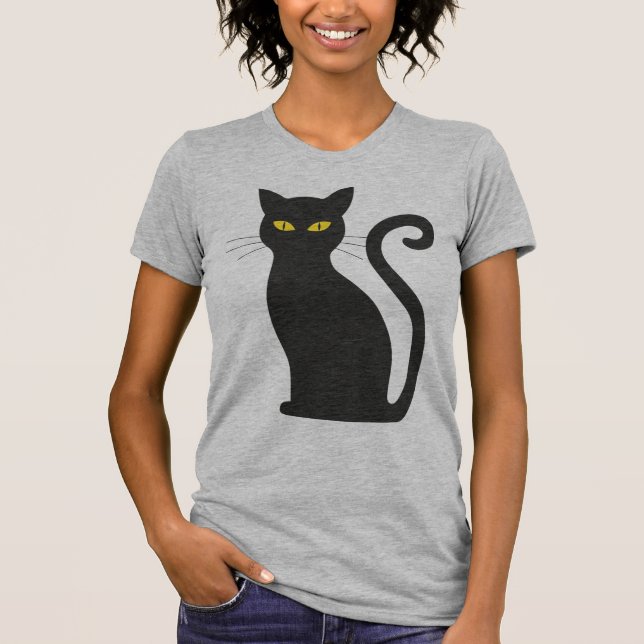 Camiseta Cuto de gato negro (Anverso)