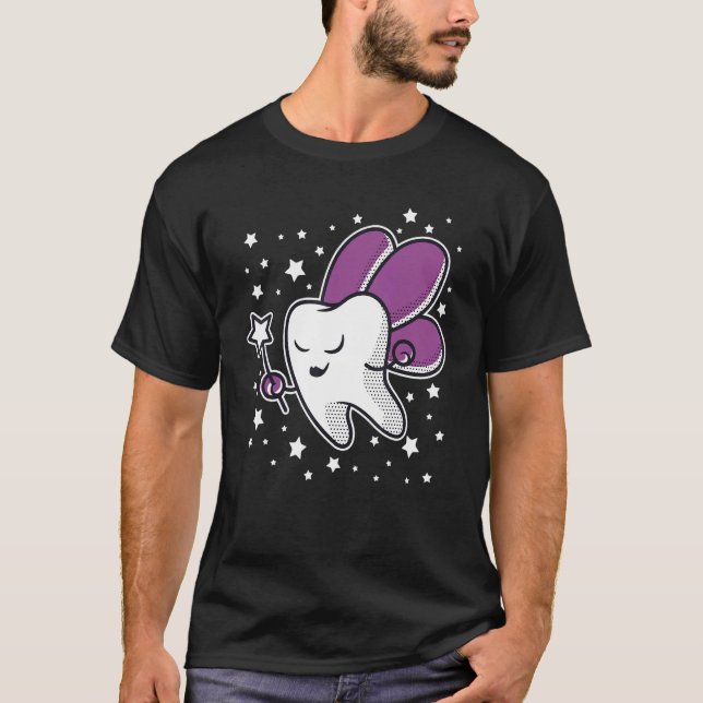 Camiseta Cuto Diente Fairy Halloween Costume Dental Assista (Anverso)