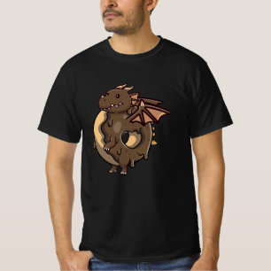 Camiseta Cuto dragón donut chocolate