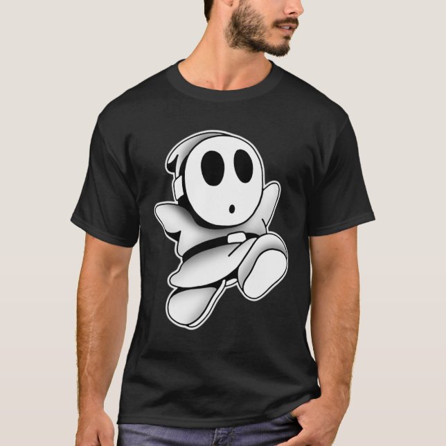 Camiseta Cuto Fantasma Con Máscara De Máscara Escandalosa B (Anverso)