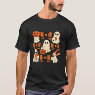 Camiseta Cuto fantasma Coquette estética arcos rosados espu