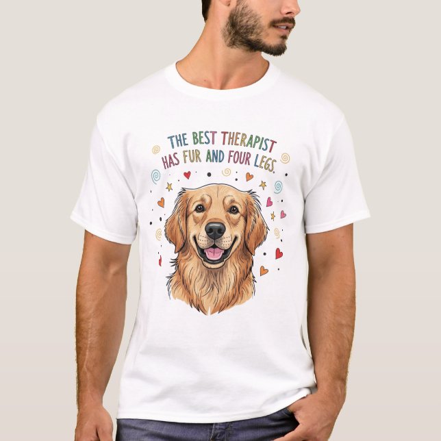 Camiseta Cuto Golden Retriever Doodle (Anverso)