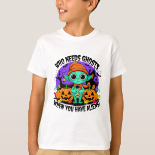 Camiseta Cuto Halloween Alien diseño para diversión espeluz
