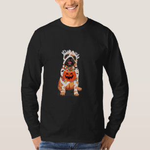 Camiseta Cuto Halloween Costume Pug Mummy Dog
