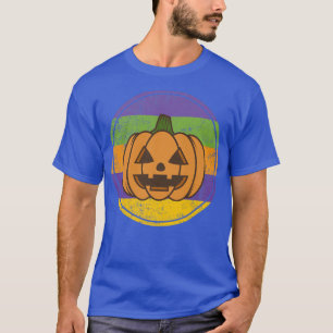 Camiseta Cuto Jack O Lantern Calabaza colorida Halloween Ba
