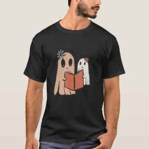 Camiseta Cuto libro fantasma que lee a profesor de Hallowee