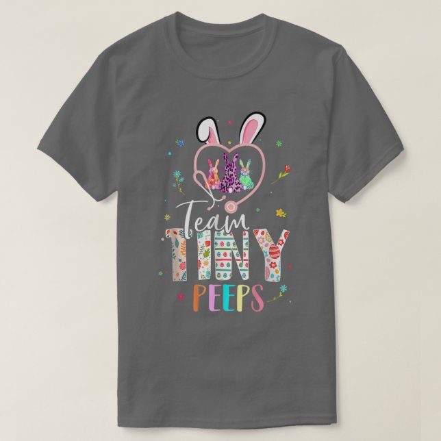 Camiseta Cuto NICU PICU Land D Enfermero Día de Pascua Stet (Diseño del anverso)