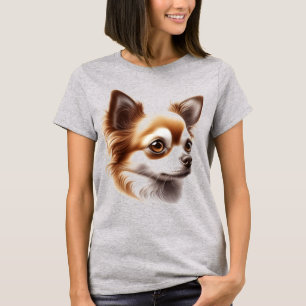 Camiseta Cuto pelo largo Chihuahua cachorro