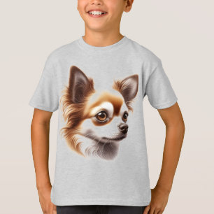 Camiseta Cuto pelo largo Chihuahua cachorro
