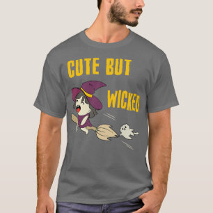 Camiseta Cuto pero malvado Chibi Witch Halloween