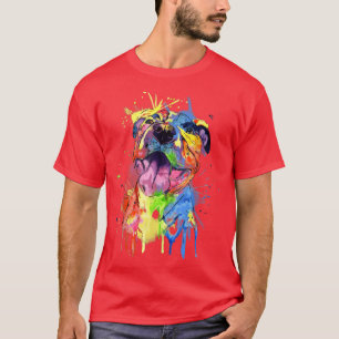 Camiseta Cuto Pop Art Pit Bull Terrier Pitbull Perro Lover 