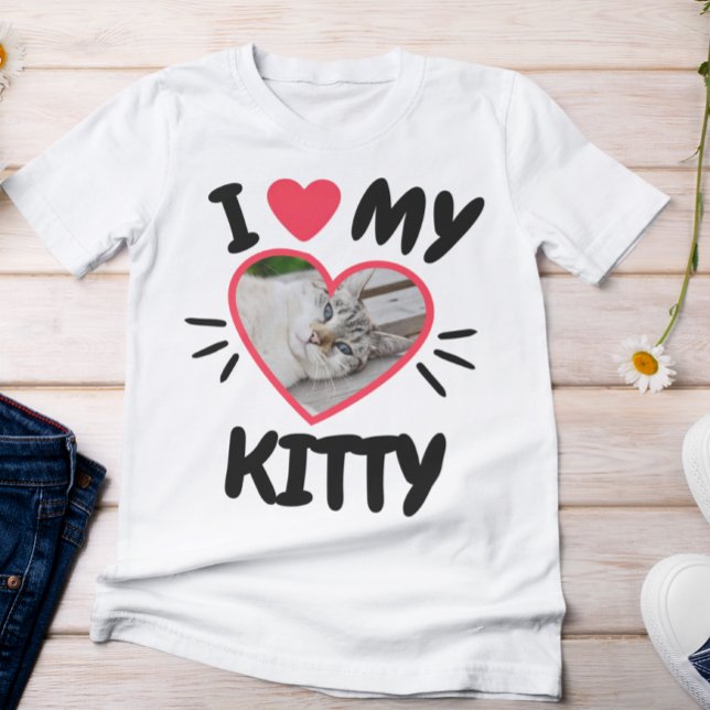Camiseta Cuto que amo a mi gatito (Subido por el creador)