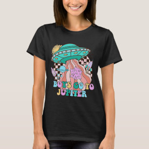 Camiseta Cuto retro Hippie Alien UFO Colores brillantes Qu