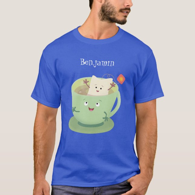 Camiseta Cuto teabag taza personalizado personaje de humor (Anverso)