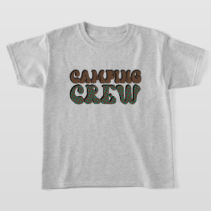 Camiseta Cuto unisex niños camping arte palabra