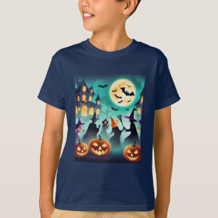 Camiseta Cuto y fantasmal: La magia de Halloween para los n
