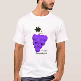 Camiseta Cuto y gracioso lleno de uvas de alegría