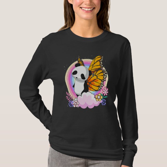 Camiseta Cuto zoológico animal fantasía mariposa arcoiris p (Anverso)