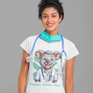 Camiseta Cutos regalos de Koala para terapeutas físicos Méd