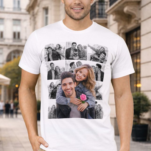 Camiseta Cutout Photo Collage For Couple (Subido por el creador)