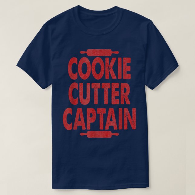 Camiseta Cutter Cookie Cutter Capitán Divertido hornear par (Diseño del anverso)