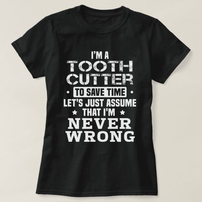 Camiseta Cutter dental (Diseño del anverso)