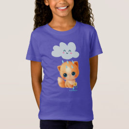 Camiseta Cutto Kitten y Nube de Lluvia