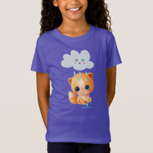 Camiseta Cutto Kitten y Nube de Lluvia
