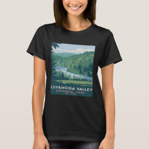 Camiseta Cuyahoga Valley Parque Nacional Camping Vintage Ho