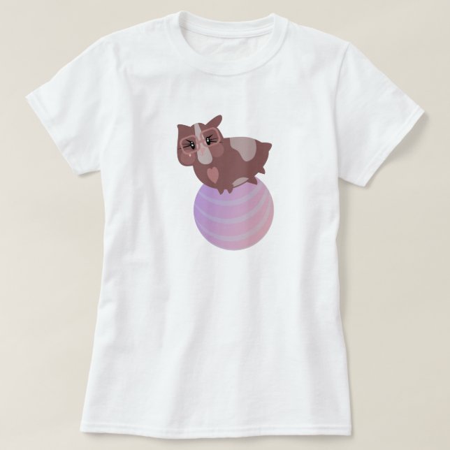 Camiseta Cuyes Lindos Haciendo Ejercicio (Diseño del anverso)