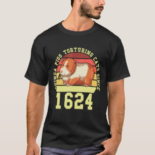 Camiseta Cuyes torturando gatos desde 1624 Guinea 1