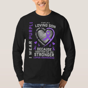 Camiseta Cuyo Uso Es Púrpura Para Mi Hijo Lupus Cinta De Co
