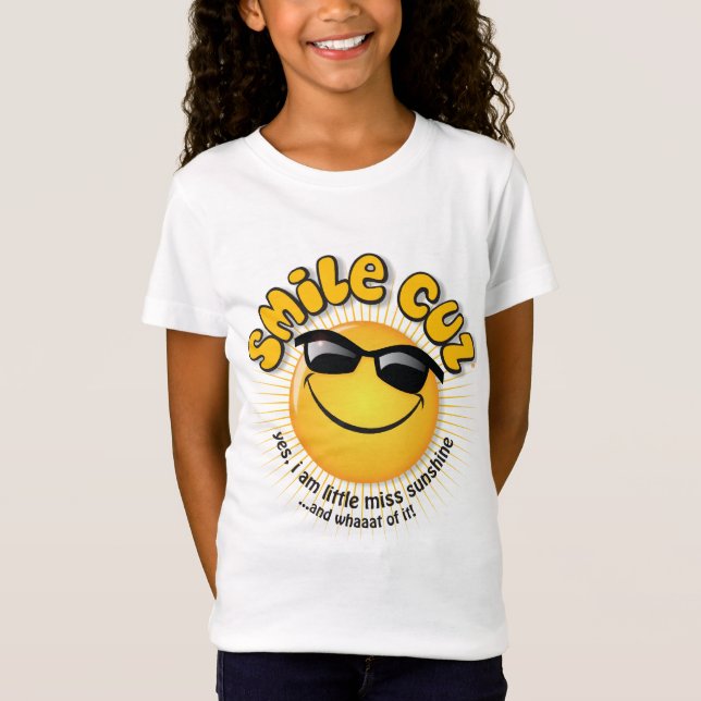 Camiseta cuz de la sonrisa… sí, soy poca sol de la falta (Anverso)