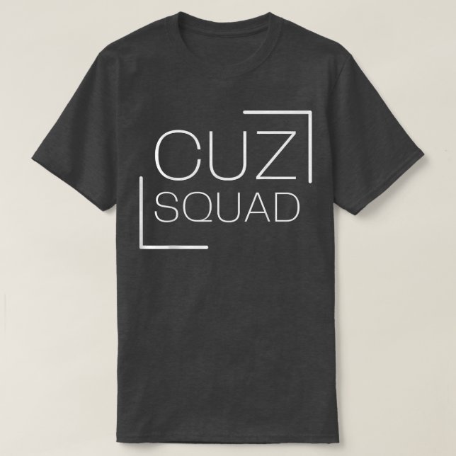 Camiseta Cuz Squad nuevo primo Invitación preñez (Diseño del anverso)