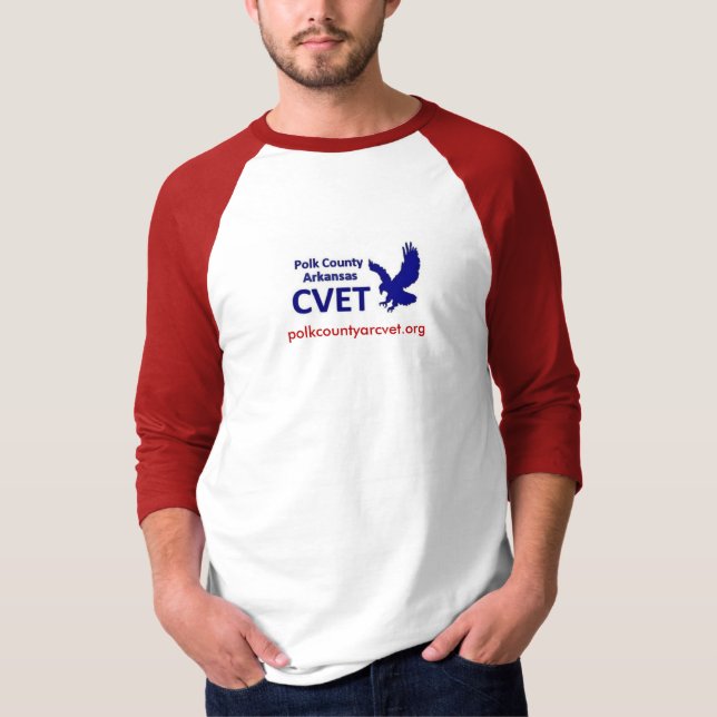 Camiseta CVET Basic 3/4 Sleeve Raglan T-Shirt (Anverso)