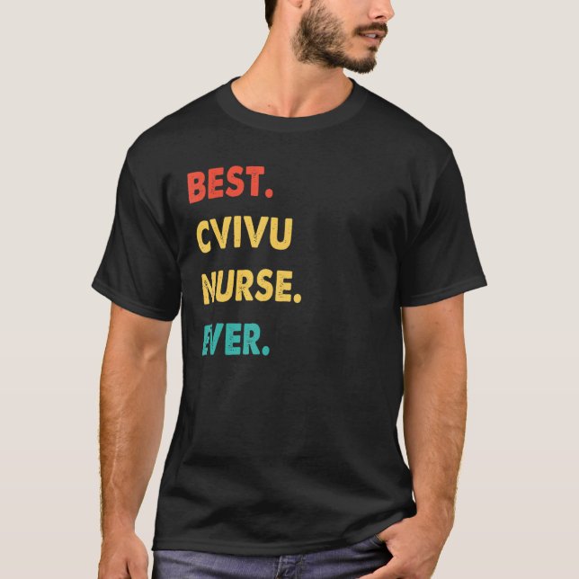 Camiseta Cvivu Nurse Profesora Retro Mejor Enfermera de Cvi (Anverso)