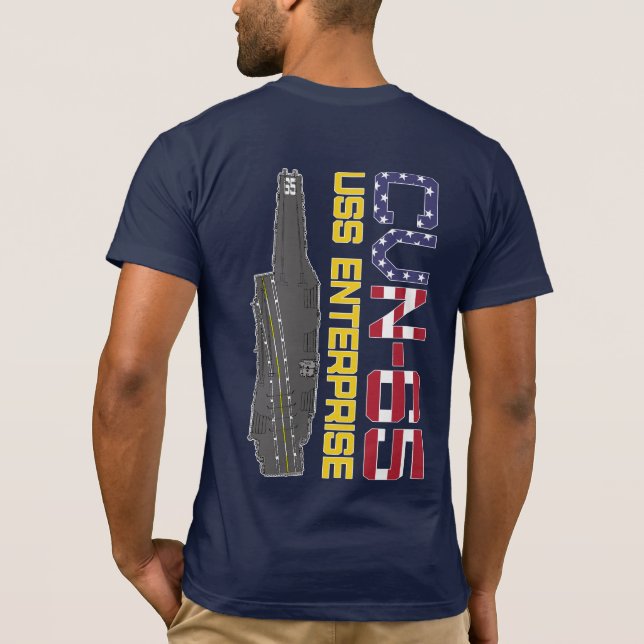 Camiseta CVN-65 de USS ENTERPRISE (Reverso)