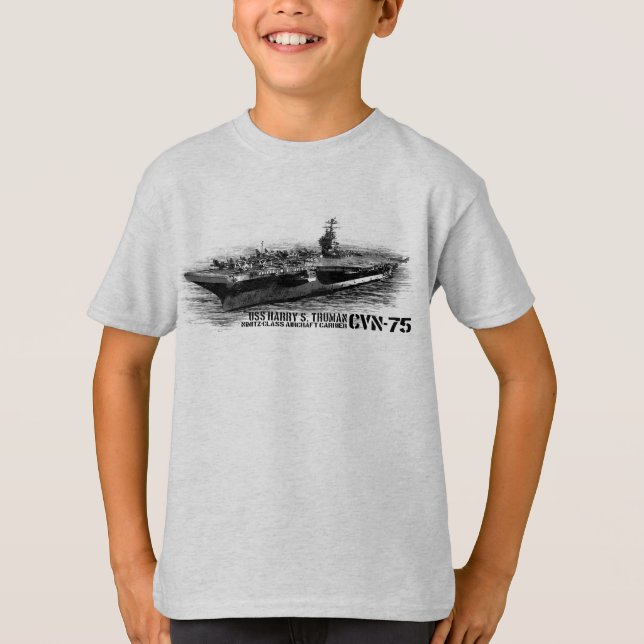 Camiseta CVN-75 Harry S. Truman: Las manos básicas de los n (Anverso)