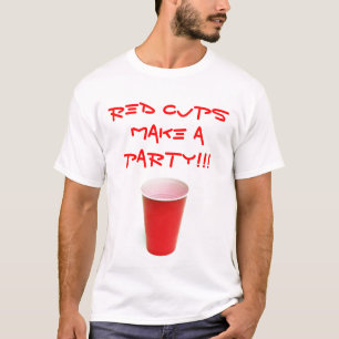 CAMISETA ¡CXR-0016, LAS TAZAS ROJAS HACEN A UN FIESTA!!!