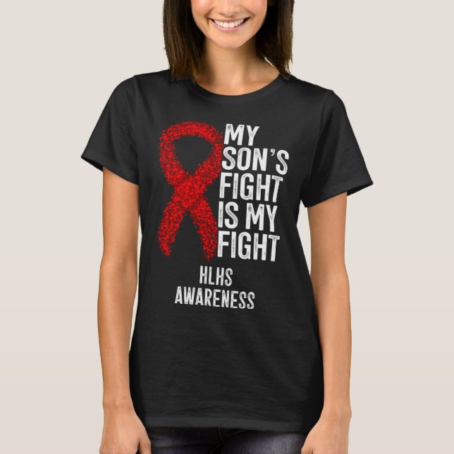 Camiseta Cyanotic Heart Disease My Son's Fight Is My Fight  (Anverso)