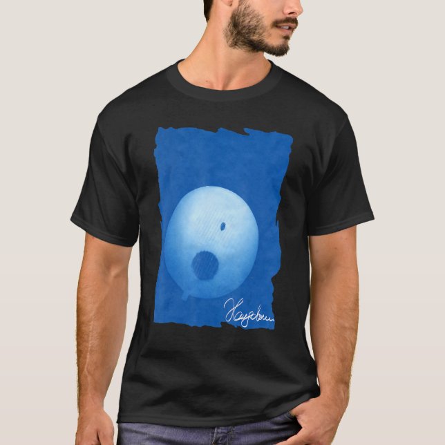 Camiseta Cyaunografía Motorcicleta Lámpara Moda Hombres Blu (Anverso)