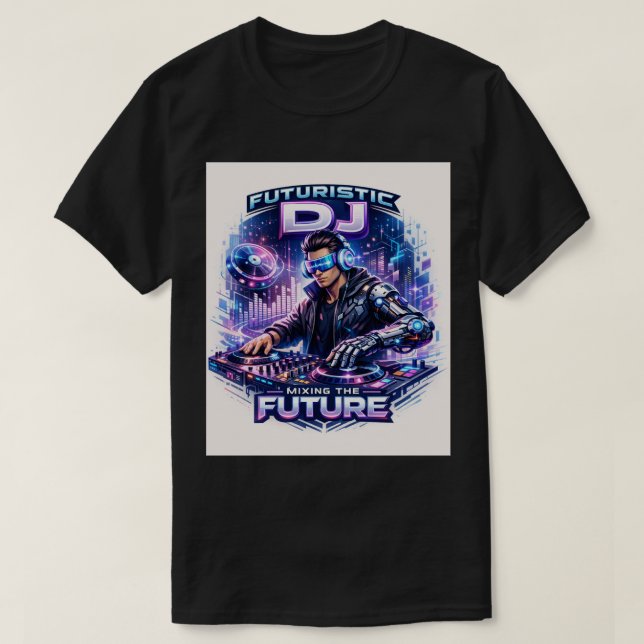 Camiseta Cyber-Beat: The Future of Sound (Diseño del anverso)