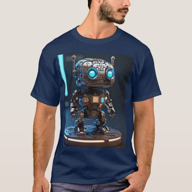 Camiseta Cyber Buddy - El Futurista compañero de robots (Anverso)