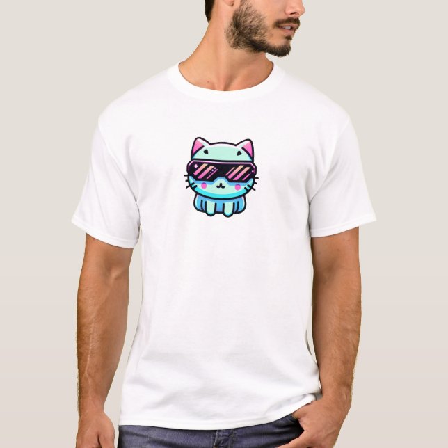Camiseta Cyber Cat (Anverso)